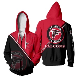 Sudadera con capucha de poliéster 100% satinado con cremallera, estilo casual deportivo europeo-americano, holgada y moderna, con estampado digital, para otoño 2025 - Product Image 2