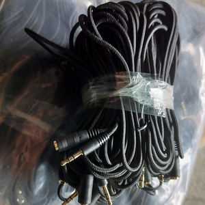 Câble d'extension <span class=keywords><strong>audio</strong></span> stéréo <span class=keywords><strong>pour</strong></span> <span class=keywords><strong>casque</strong></span> D1285 15ft <span class=keywords><strong>5m</strong></span> 3.5mm 1/8" TRS en nylon tressé mâle vers femelle - Product Image 4