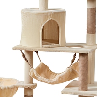 Arbre à chat en bois de grande taille, assemblage rapide sans outils, vente en gros