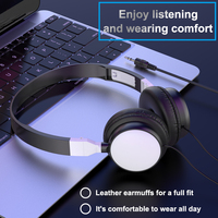 Casque de jeu filaire stéréo véritable pas cher en gros, écouteurs PC, son surround, interface 3,5 mm, câble de 1,2 m