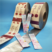 Film plastique imprimé sur mesure pour emballage alimentaire, film en rouleau laminé, film d'emballage flexible en plastique