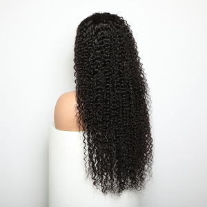 باروكات برباط مموجة عميقة بدانتيل أمامي شعر بشري 13 × 4 باروكات بدانتيل أمامي عالي الدقة منتوف مسبقًا باروكة مموجة عميقة مع شعر طفل بالكثافة - Product Image 2