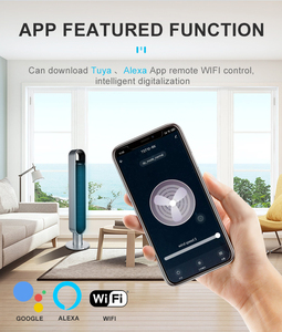 <span class=keywords><strong>Ventilateur</strong></span> tour portable intelligent à circulation d'air numérique, sans pales, silencieux, en plastique, pour la maison, avec Wi-Fi et haut-parleur intégré - Product Image 6