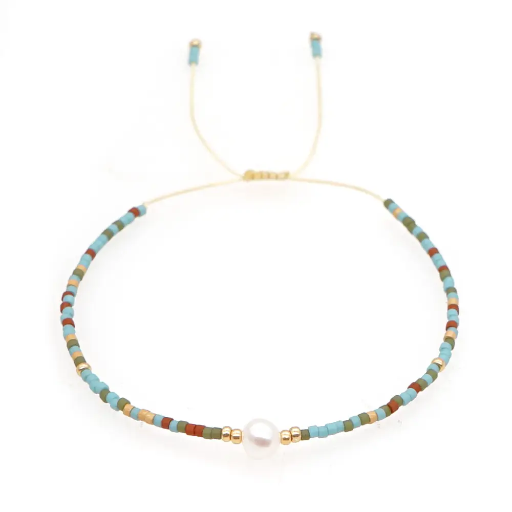 Miyuki Bracelets perlés Bracelet fin Simple Bracelet bohème Pulsera Style natif bijoux brassard pour femmes bijoux en gros