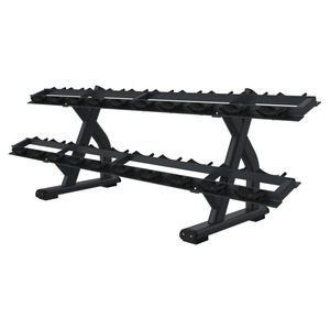 Support d'haltères à deux niveaux MND <span class=keywords><strong>FF49</strong></span>, support de rangement pour haltères, construction robuste soudée, certifié CE pour salle de sport - Product Image 1