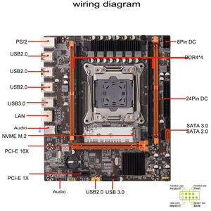 X99เมนบอร์ดพีซีเซิร์ฟเวอร์เมนบอร์ด4xDDR4 I7 Xeon V3/V4เมนบอร์ด X99H CPU สำหรับพีซี X99H เมนบอร์ด X99เมนบอร์ดบอร์ด - Product Image 6