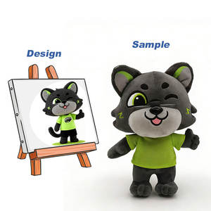 Giocattoli di Peluche Personalizzati ad Alto Rapporto Qualità-Prezzo, Campione Personalizzato di Peluche a Forma di Gatto, Giocattoli di Peluche Personalizzati per Eventi Aziendali - Product Image 1