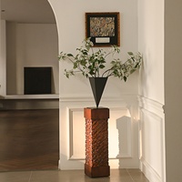 Vases en acier inoxydable 201 haut de gamme pour arrangements floraux, étanches, hydroponiques, pour la maison, vase de table en métal, style éclectique