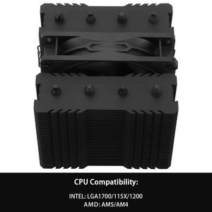 Thermalright Peerless Assassin 90 SE Black Double Towers <span class=keywords><strong>CPU</strong></span> Cooler pour Processeur Radiateur d'ordinateur avec ventilateur - Product Image 6