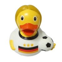 Article promotionnel : Canard de bain pour bébé, petit jouet canard, jouet en caoutchouc multicolore fabriqué en Chine