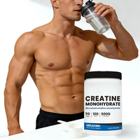 Créatine monohydrate en vrac sans saveur, saveur personnalisée, 500g, poudre de créatine monohydrate micronisée