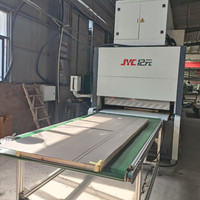 Machine à laminer les panneaux en bois haute fréquence JYC, moteur 30KW, surface de travail 2800x1250mm, pour portes en bois et comptoirs