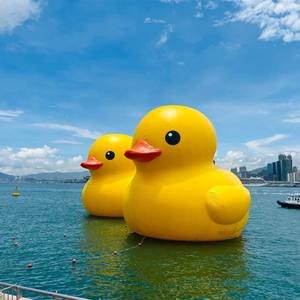 Canard géant gonflable flottant sur le lac, jouet gonflable flottant sur le lac, OEM |   Fabricant en gros d'attractions gonflables pour lacs - Product Image 2