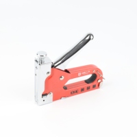Pistola grapadora manual industrial 3 en 1 de alta resistencia Butifow Fast Track para bricolaje, con grapas de acero A3 U/T/N para tapicería, techos, madera/metal