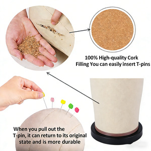 High Quality Cork Canvas <strong>Head</strong> for Wig <strong>Styling</strong> and Beauty Product Display - Product Image 4
