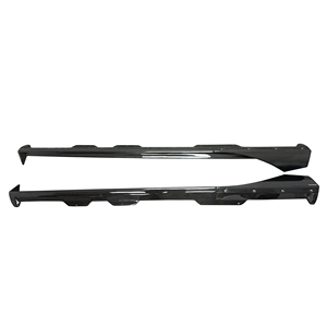 Jupes latérales arrière en fibre de carbone style PT pour Mercedes Benz AMG GT GTC GTS 2014-2016, finition brillante sergé, kit carrosserie - Product Image 1
