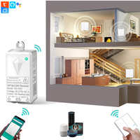 Smart Home Life 2 Gang WIFI Télécommande Interrupteur d'éclairage sans fil Slimme Lichtschakelaar Interrupteurs muraux pour maison intelligente