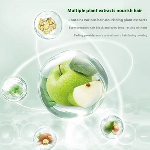 Tinta per <span class=keywords><strong>Capelli</strong></span> Permanente Nera di Alta Qualità, Profumo di Mela, Senza Ammoniaca, 96 Ore di Durata, Copre i <span class=keywords><strong>Capelli</strong></span> Grigi, Effetto Lucido e Brillante - Product Image 3