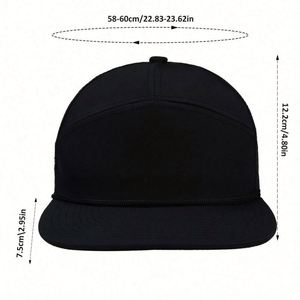 Casquette de golf personnalisée à 7 panneaux avec maille perforée découpée au laser, casquette de baseball sportive perforée avec cordon, casquette à visière plate style urbain unisexe - Product Image 2