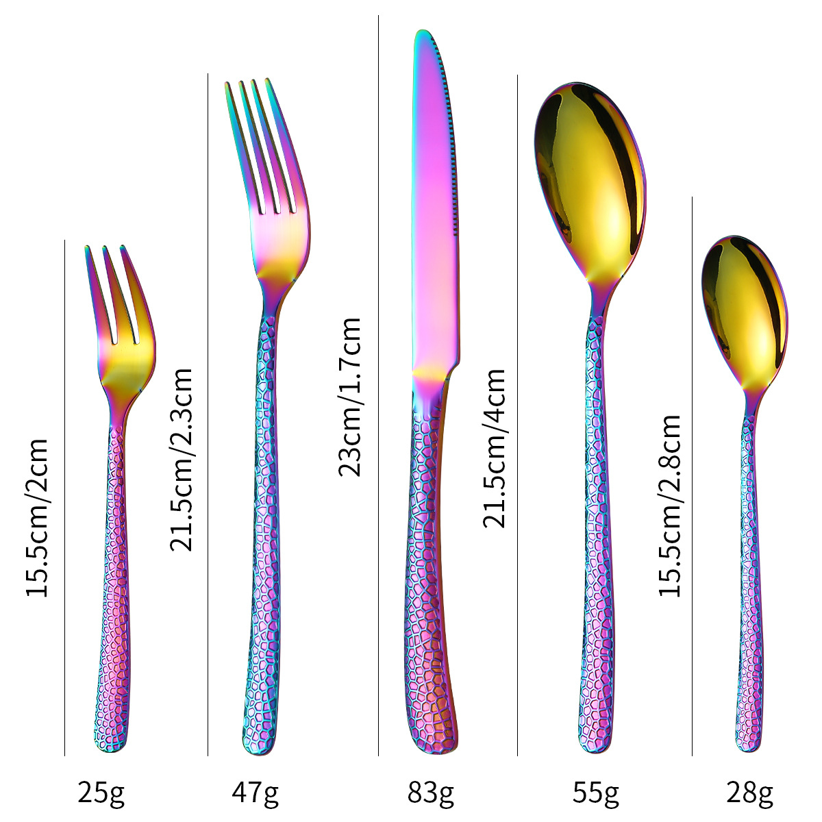 ชุดเซ็ต 5 ชิ้นสีรุ้ง