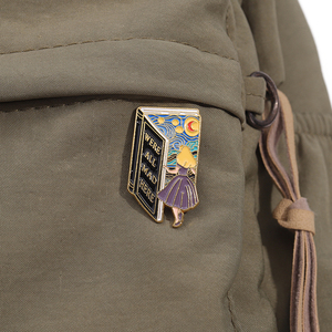 Sming Pins <span class=keywords><strong>Alice</strong></span> pays des merveilles émail broches conte de fées aventure dessin animé Anime métal broche Badge bijoux de mode - Product Image 3