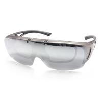 Lunettes de soleil avec logo personnalisé, s'adaptant aux lunettes de vue, avec verres relevables