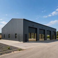 Bâtiment d'entrepôt moderne à grande portée, préfabriqué, avec structure en acier profilé H laminé à chaud, soudage sur site, haute capacité de charge