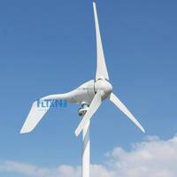 Mini-éolienne domestique 600W 12V 24V à axe horizontal 5 pales avec contrôleur – Fabrication chinoise