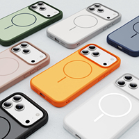 Coque de téléphone antichoc magnétique sans fil de luxe minimaliste avec grande fenêtre pour iPhone 18 17 Pro Max, étui fin