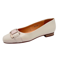 Chaussures plates en cuir plates confortables en cuir véritable 100% personnalisées professionnelles