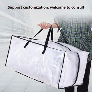 Сверхпрочные тканые многоразовые сумки XL с ручками и молниями для рождественской елки - Product Image 5