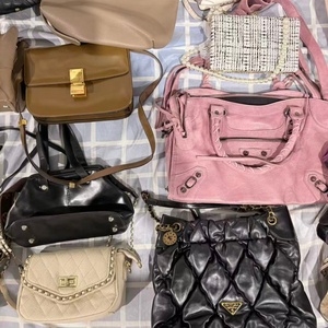 Sacs à main en <span class=keywords><strong>cuir</strong></span> d'<span class=keywords><strong>occasion</strong></span> pour femmes, assortiment de sacs bandoulière à chaîne losanges, sacs à main vintage à fermoir, sacs à bandoulière pour <span class=keywords><strong>moto</strong></span>, sacs d'<span class=keywords><strong>occasion</strong></span> - Product Image 1