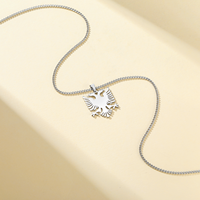 Collier Pendentif Aigle Albanais Tendance pour Femme et Homme, Couleur Or/Argent, Bijoux en Acier Inoxydable pour Fête, Fiançailles, Anniversaire, Cadeaux