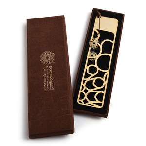 Gold Plated Classic Rectangle Metal <b>Gift</b> Souvenir Bookmark High Quality Metal Bookmark - Product Image 1