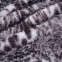 Tissu en fausse fourrure de renard imprimé léopard 100% polyester de haute qualité Jtfur pour manteaux et couvertures pour femmes