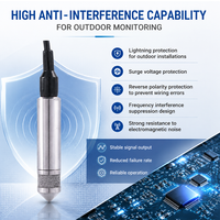 Sonde de niveau d'eau en acier inoxydable 4-20mA 0-5V pour la mesure du niveau d'eau des rivières