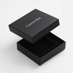 Gold Foil Stamping 2 Piece Cardboard Rigid <strong>Box</strong> Luxury Two Piece <strong>Removable</strong> Lid <strong>Box</strong> with Cardboard Lid - Product Image 1