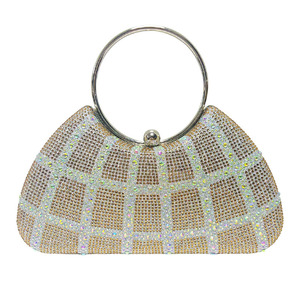 New Cross-border High-end Women's Evening Crossbody <b>Bag</b> French Style <b>Small</b> Diamond-encrusted Handbag Polyester Closure Tanjing - Product Image 5