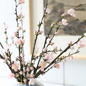 Classical Elegant <b>Decorative</b> Plum Blossom Bouquet <b>for</b> Window Display Living Room Home DecArtificial Floral <b>Branch</b> Arrangement - Product Image 1