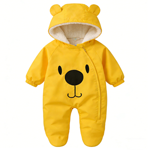 Tutina <span class=keywords><strong>Invernale</strong></span> OEM per Neonati, Tuta Calda con Cappuccio per Bambini e Bambine, <span class=keywords><strong>Pagliaccetto</strong></span> <span class=keywords><strong>Invernale</strong></span> Spesso per Bambini, Tuta Morbida per Neonati - Product Image 5