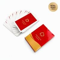 Cartes à Jouer Professionnelles avec Logo Personnalisé |   Jeu de cartes de poker haut de gamme en papier noir, coins arrondis |   Boîte en carton durable pour la famille