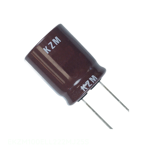 ตัวแทนจำหน่ายอย่างเป็นทางการ ตัวเก็บประจุแบบ Through Hole 2200 uF CAP ALUM 2200UF 20% 10V RADIAL EKZM100ELL222MJ25S - Product Image 1
