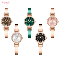 Montre-bracelet de luxe Kimio pour femme, cadran en cristal facetté avec décoration en strass, montre-bracelet à quartz