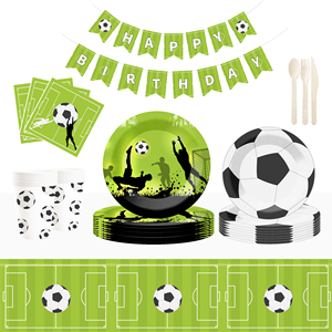 Juego de Platos de Papel para Fiesta de Fútbol DAMAI, Vajilla Desechable para Fiestas Deportivas, Decoraciones de Cumpleaños, 100 Piezas, Diseño de Dibujos Animados - Product Image 2