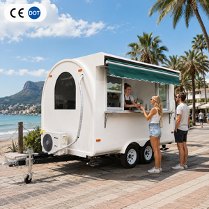 Chariot de restauration mobile électrique personnalisé noir de 3 mètres pour pizzas, café et gaufres, avec prix d'usine - Etodevice - Product Image 1