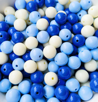 Perles rondes de couleur Macaron en plastique acrylique pour la fabrication de bijoux, vente en gros d'usine 6/8/10/12/14mm