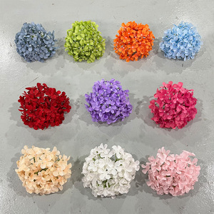 <b>Hydrangea</b> Flower Heads <b>Artificial</b> Silk Flowers 72 Piece Wedding Decor Home Decoration Handmade Floral Arrangements - Product Image 2