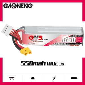 GAONENG GNB 3S 11.4V HV 550mah 100C XT30 يبو بطارية طائرة بدون طيار FPV Quadcopter - Product Image 2