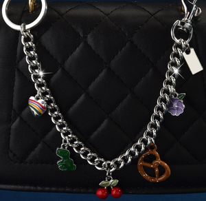 Breloques de sac populaires : Chaînes suspendues cerise, accessoires de sac à main pour femme, motifs dinosaure et biscuit, chaîne de sac bandoulière - Product Image 5