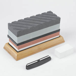 En gros DD2471 Ensemble d'affûtage de couteaux de cuisine et d'extérieur, Pierre à aiguiser double face en corindon pour ciseaux et couteaux - Product Image 6